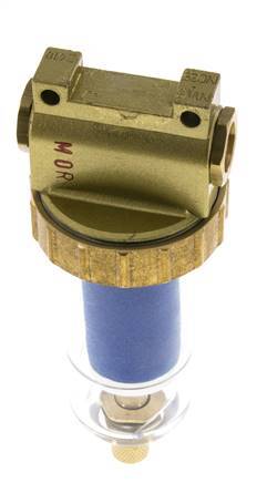 Microfilter 0.01micron G1/4'' 560l/min Semi-Auto Polycarbonaat Standaard 1