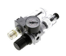 FRL 2-Delig G1/4'' 700l/min 0.1-3.0bar/1-44psi Semi-Auto 40 mm Manometer Polycarbonaat Multifix 0