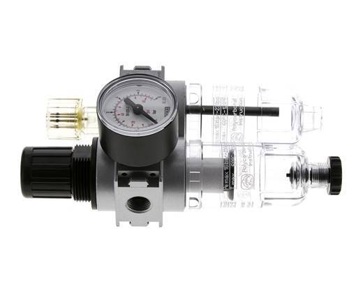 FRL 2-Delig G1/4'' 700l/min 0.1-3.0bar/1-44psi Semi-Auto 40 mm Manometer Polycarbonaat Multifix 0