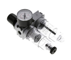 FRL 2-Delig G1/4'' 700l/min 0.1-3.0bar/1-44psi Semi-Auto 40 mm Manometer Polycarbonaat Multifix 0