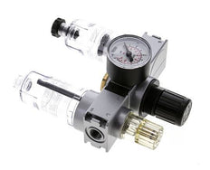 FRL 3-Delig G1/4'' 750l/min 0.2-6.0bar/3-87psi Semi-Auto 40 mm Manometer Polycarbonaat Multifix 0