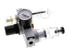 FRL 3-Delig G1/4'' 750l/min 0.2-6.0bar/3-87psi Semi-Auto 40 mm Manometer Polycarbonaat Multifix 0