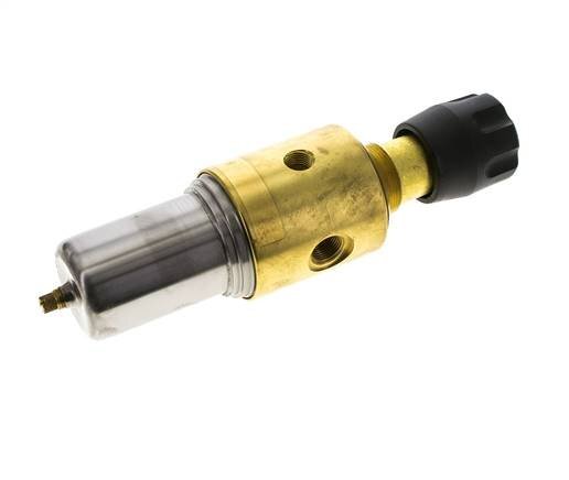 Filter-Regulator G3/8'' 800 l/min 0.5-8.0bar/7-116psi Manual Brass/Stainless Steel