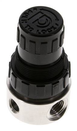 Drukregelaar G1/4'' 350l/min 1.0-15.0bar/14-218psi Roestvrij staal/POM Gassen Vloeistoffen