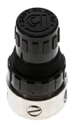 Drukregelaar G1/4'' 350l/min 1.0-15.0bar/14-218psi Roestvrij staal/POM Gassen Vloeistoffen