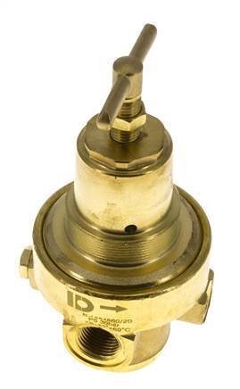 Drukregelaar G1/2'' 1500l/min 0.5-8.0bar/7-116psi Messing Gassen Vloeistoffen