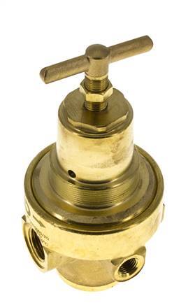 Drukregelaar G1/2'' 1500l/min 0.5-8.0bar/7-116psi Messing Gassen Vloeistoffen