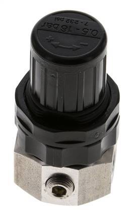 Drukregelaar G1/4'' 320l/min 0.5-16.0bar/7-232psi Roestvrij staal Gassen Vloeistoffen