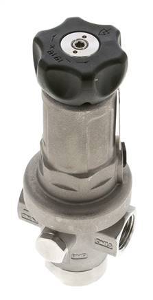 Precision Pressure Regulator G1/2'' 1900 l/min 0.5-15.0bar/7-218psi Stainless Steel Gases Liquids