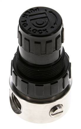 Drukregelaar G1/4'' 350l/min 1.0-15.0bar/14-218psi Roestvrij staal/POM