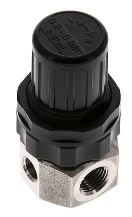 Drukregelaar G1/4'' 320l/min 0.5-6.0bar/7-87psi Roestvrij staal Gassen Vloeistoffen