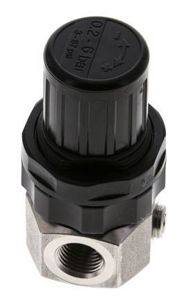 Drukregelaar G1/4'' 320l/min 0.5-6.0bar/7-87psi Roestvrij staal Gassen Vloeistoffen