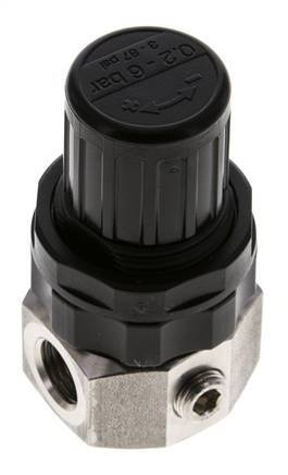Drukregelaar G1/4'' 320l/min 0.5-6.0bar/7-87psi Roestvrij staal Gassen Vloeistoffen