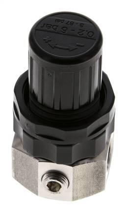Drukregelaar G1/4'' 320l/min 0.5-6.0bar/7-87psi Roestvrij staal Gassen Vloeistoffen