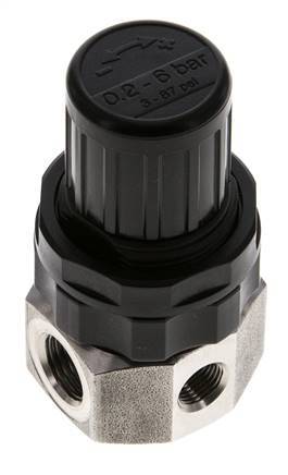 Drukregelaar G1/4'' 320l/min 0.5-6.0bar/7-87psi Roestvrij staal Gassen Vloeistoffen