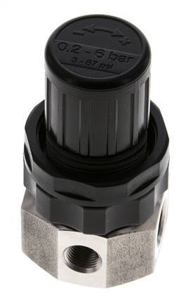 Drukregelaar G1/4'' 320l/min 0.5-6.0bar/7-87psi Roestvrij staal Gassen Vloeistoffen