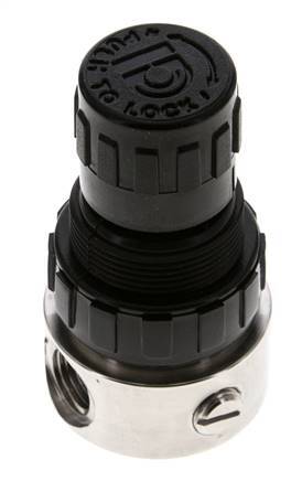 Pressure Regulator G1/4'' 350 l/min 0.5-8.0bar/7-116psi Stainless Steel/POM Gases Liquids
