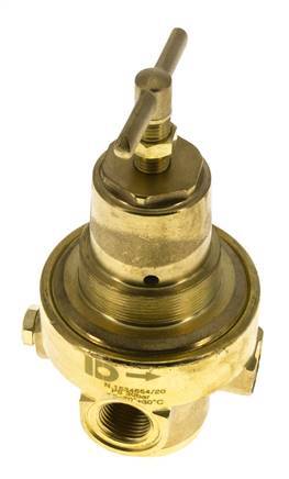 Drukregelaar G1/2'' 1500l/min 0.2-3.0bar/3-44psi Messing Gassen Vloeistoffen