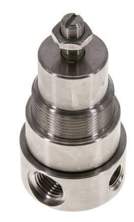 Drukregelaar G1/4'' 350l/min 1.0-15.0bar/14-218psi Roestvrij staal Gassen Vloeistoffen