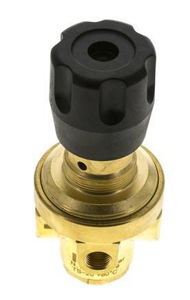 Drukregelaar G1/4'' 490l/min 0.1-1.5bar/1-22psi Messing