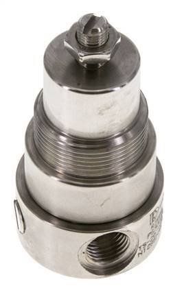 Drukregelaar G1/4'' 350l/min 0.5-8.0bar/7-116psi Roestvrij staal Gassen Vloeistoffen