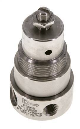 Drukregelaar G1/4'' 350l/min 0.5-8.0bar/7-116psi Roestvrij staal Gassen Vloeistoffen