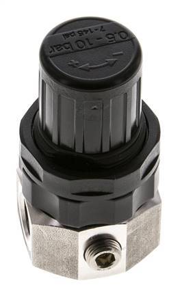 Pressure Regulator G1/4'' 320 l/min 0.5-10.0bar/7-145psi Stainless Steel