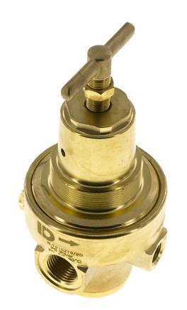 Drukregelaar G1/2'' 1500l/min 0.1-1.5bar/1-22psi Messing CO2