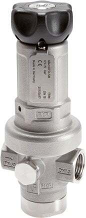 Precision Pressure Regulator G1'' 6540 l/min 0.5-15.0bar/7-218psi Stainless Steel Gases Liquids