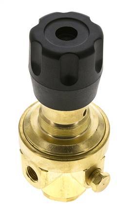 Drukregelaar G1/4'' 490l/min 0.2-3.0bar/3-44psi Messing CO2