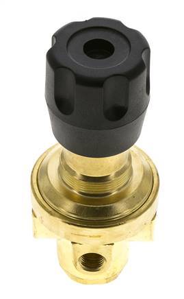 Drukregelaar G1/4'' 490l/min 0.2-3.0bar/3-44psi Messing CO2