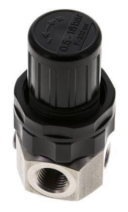 Drukregelaar G1/4'' 320l/min 0.5-16.0bar/7-232psi Roestvrij staal