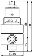 Vervangingsmembraan PTFE/NBR 1/4''.