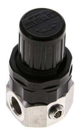 Drukregelaar G1/4'' 320l/min 0.5-10.0bar/7-145psi Roestvrij staal Gassen Vloeistoffen