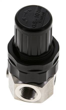 Drukregelaar G1/4'' 320l/min 0.5-10.0bar/7-145psi Roestvrij staal Gassen Vloeistoffen