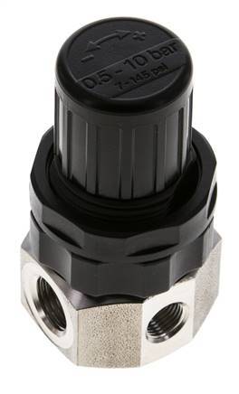 Drukregelaar G1/4'' 320l/min 0.5-10.0bar/7-145psi Roestvrij staal Gassen Vloeistoffen