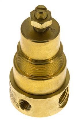 Drukregelaar G1/4'' 330l/min 0.5-8.0bar/7-116psi Messing