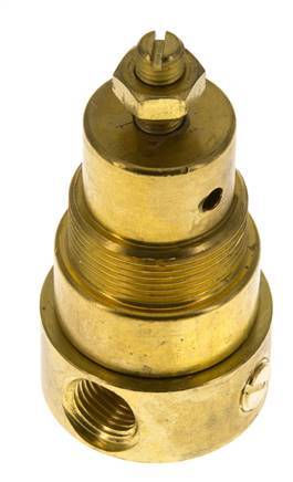 Drukregelaar G1/4'' 330l/min 0.5-8.0bar/7-116psi Messing
