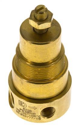 Drukregelaar G1/4'' 330l/min 0.5-8.0bar/7-116psi Messing