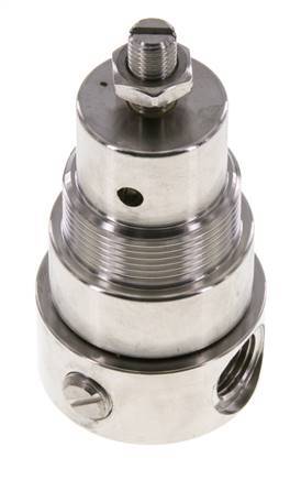 Drukregelaar G1/4'' 350l/min 0.1-1.5bar/1-22psi Roestvrij staal Gassen Vloeistoffen