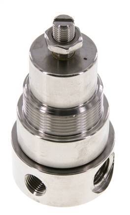 Drukregelaar G1/4'' 350l/min 0.1-1.5bar/1-22psi Roestvrij staal Gassen Vloeistoffen