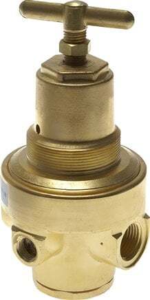 Drukregelaar G1/2'' 1500l/min 3.0-50.0bar/44-725psi Messing Gassen Vloeistoffen