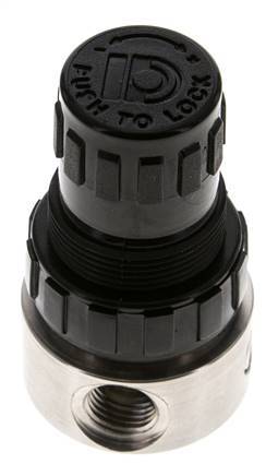 Drukregelaar G1/4'' 350l/min 0.1-1.5bar/1-22psi Roestvrij staal/POM