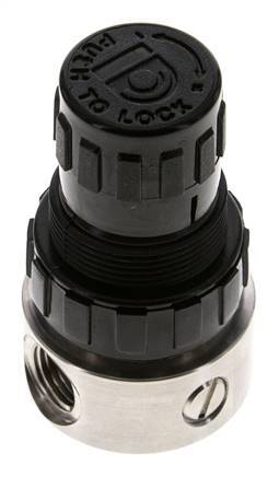 Drukregelaar G1/4'' 350l/min 0.1-1.5bar/1-22psi Roestvrij staal/POM