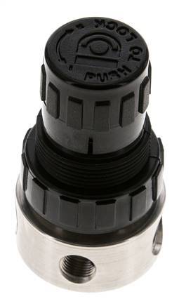 Drukregelaar G1/4'' 350l/min 0.1-1.5bar/1-22psi Roestvrij staal/POM