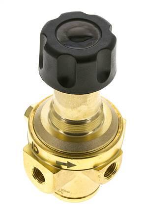 Pressure Regulator G1/4'' 490 l/min 0.1-1.5bar/1-22psi Brass Gases Liquids
