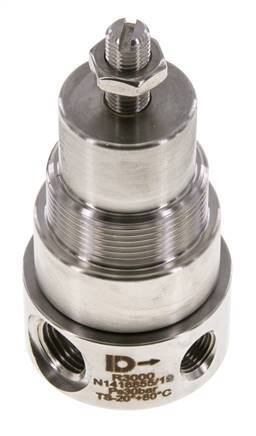 Drukregelaar G1/4'' 350l/min 0.2-3.0bar/3-44psi Roestvrij staal Gassen Vloeistoffen