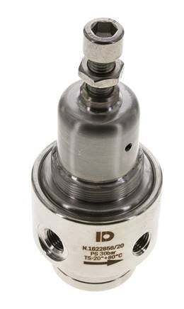 Pressure Regulator G1/4'' 700 l/min 0.1-1.5bar/1-22psi Stainless Steel Gases Liquids
