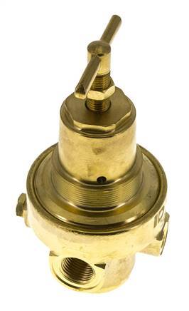 Drukregelaar G1/2'' 1500l/min 1.0-15.0bar/14-218psi Messing Gassen Vloeistoffen
