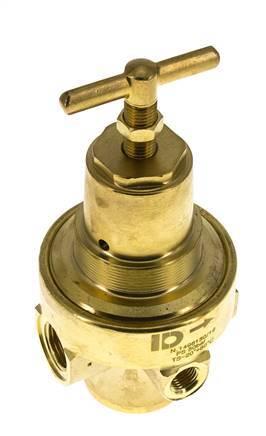 Drukregelaar G1/2'' 1500l/min 1.0-15.0bar/14-218psi Messing Gassen Vloeistoffen